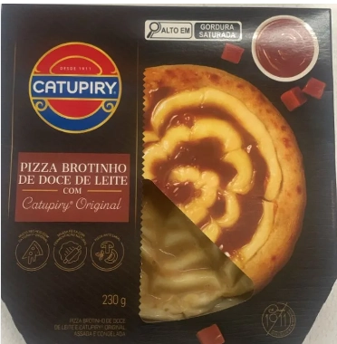 Pizza Artesanal Brotinho Doce De Leite Com Catupiry Original Caixa 230g