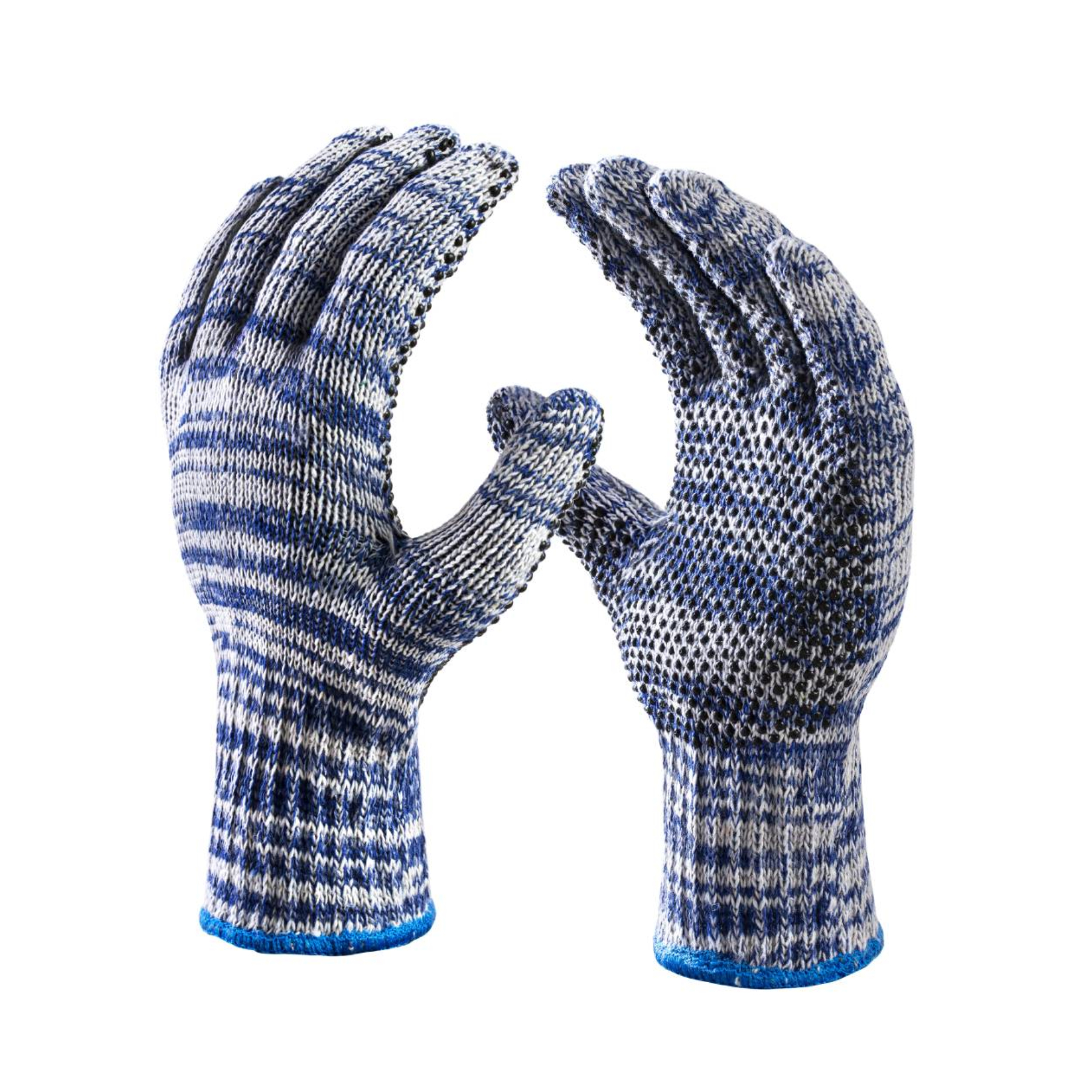 Luva para Serviços Gerias Único Cotonflex Azul e Branca Danny