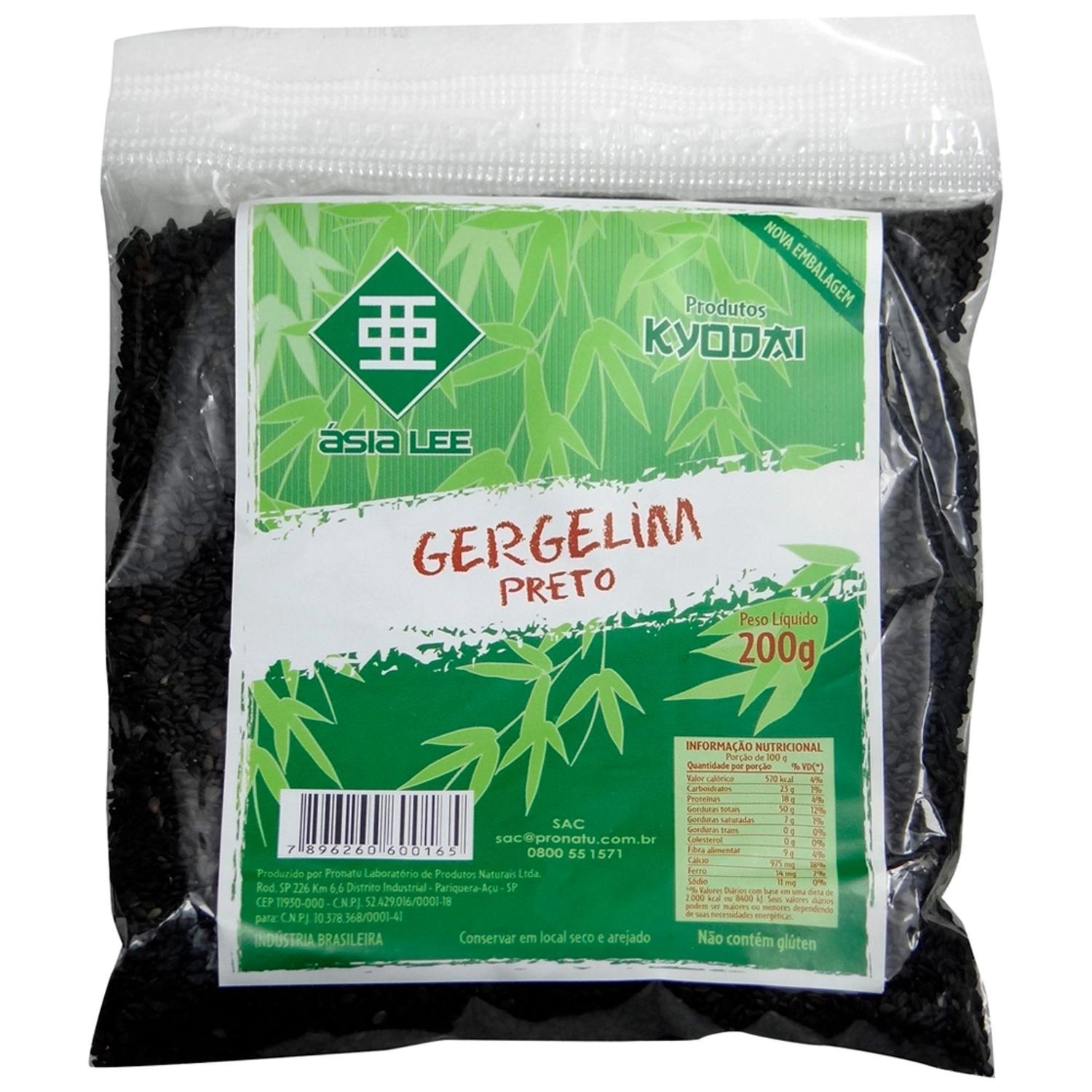 Gergelim Preto Asia Lee 200 G
