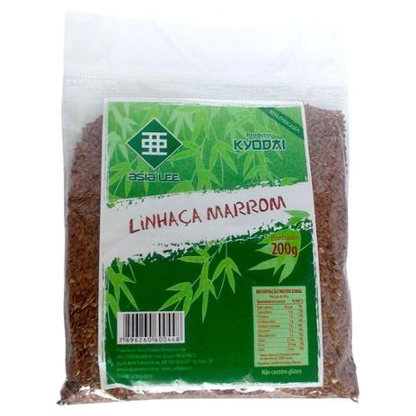 Semente De Linhaça Marron 200g Asia Lee