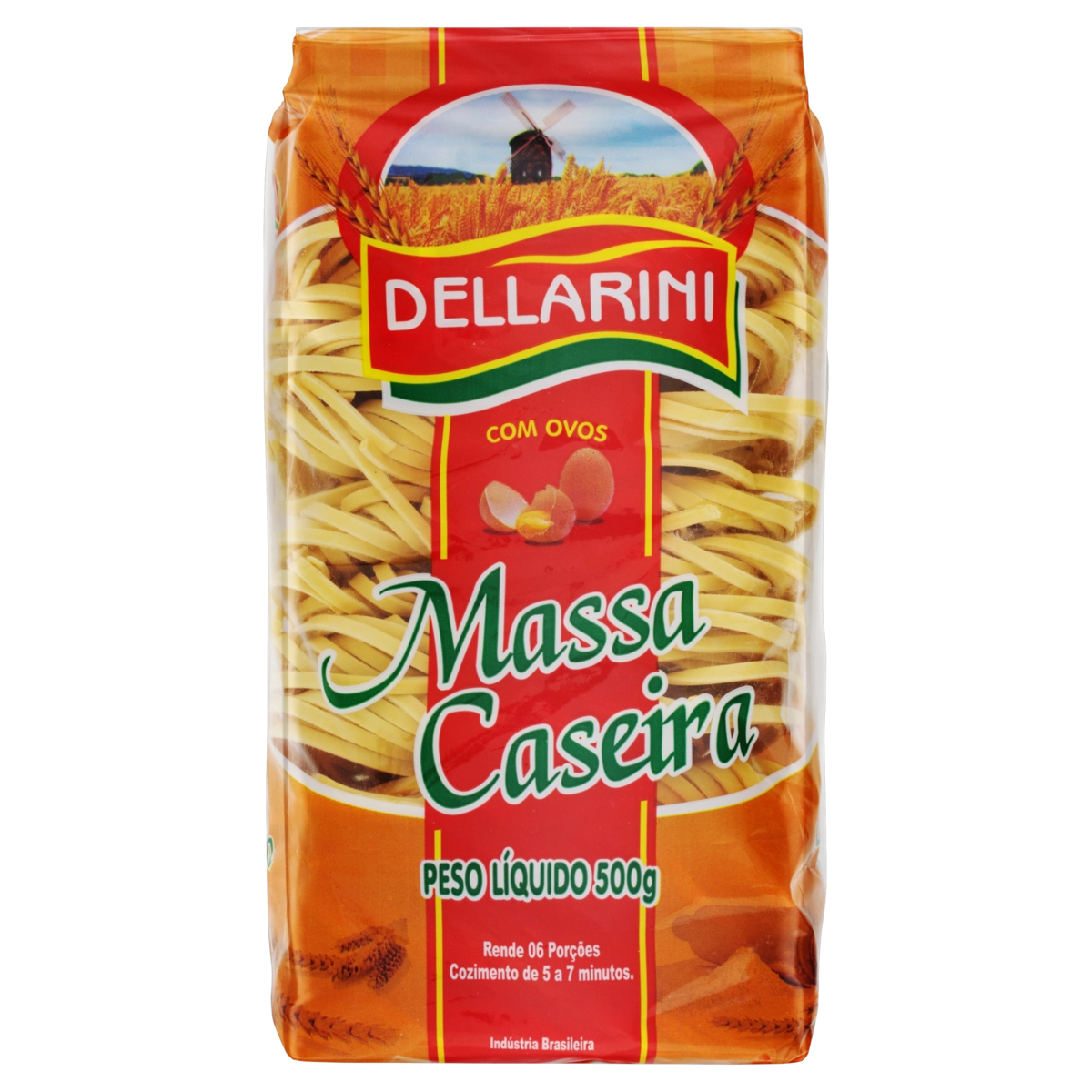 Macarrão Com Ovos Caseiro Talharim Dellarini Pacote 500g
