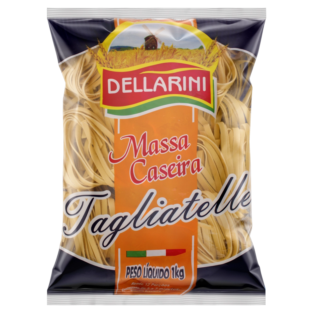 Macarrão De Sêmola Caseiro Tagliatelle Dellarini Pacote 1kg
