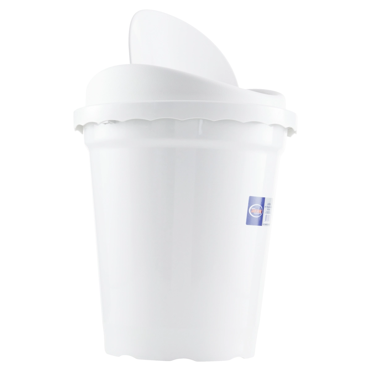 Lixeira Basculante Branca 14l Plásticos Santana
