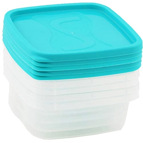 Conj C/5 Potes Quadrados 700ml