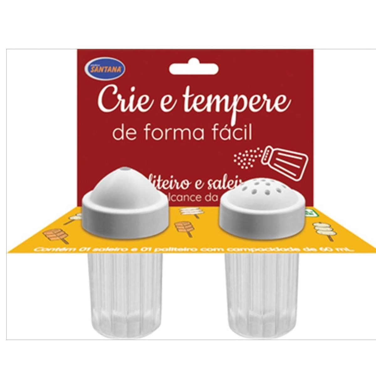 Kit Saleiro e paliteiro 60ml Santana