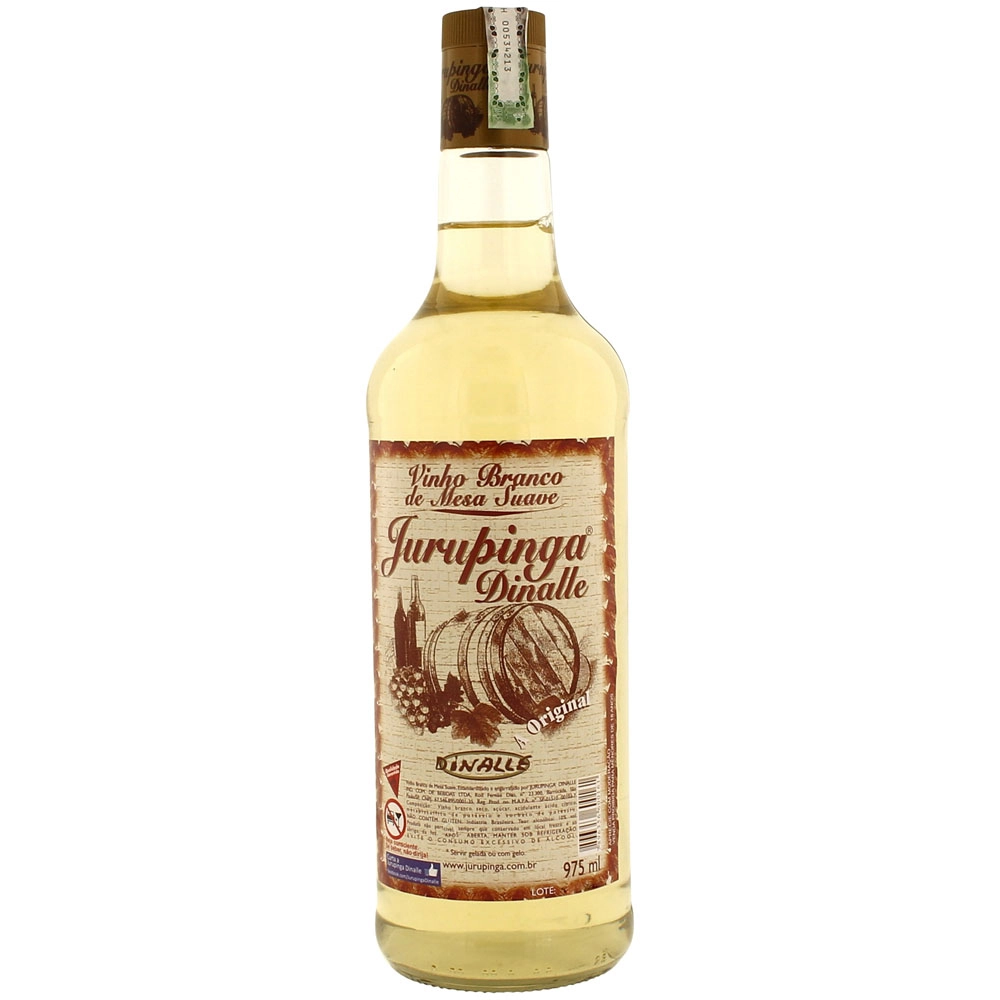 Vinho Brasileiro Branco Suave Jurupinga Dinalle Garrafa 975ml
