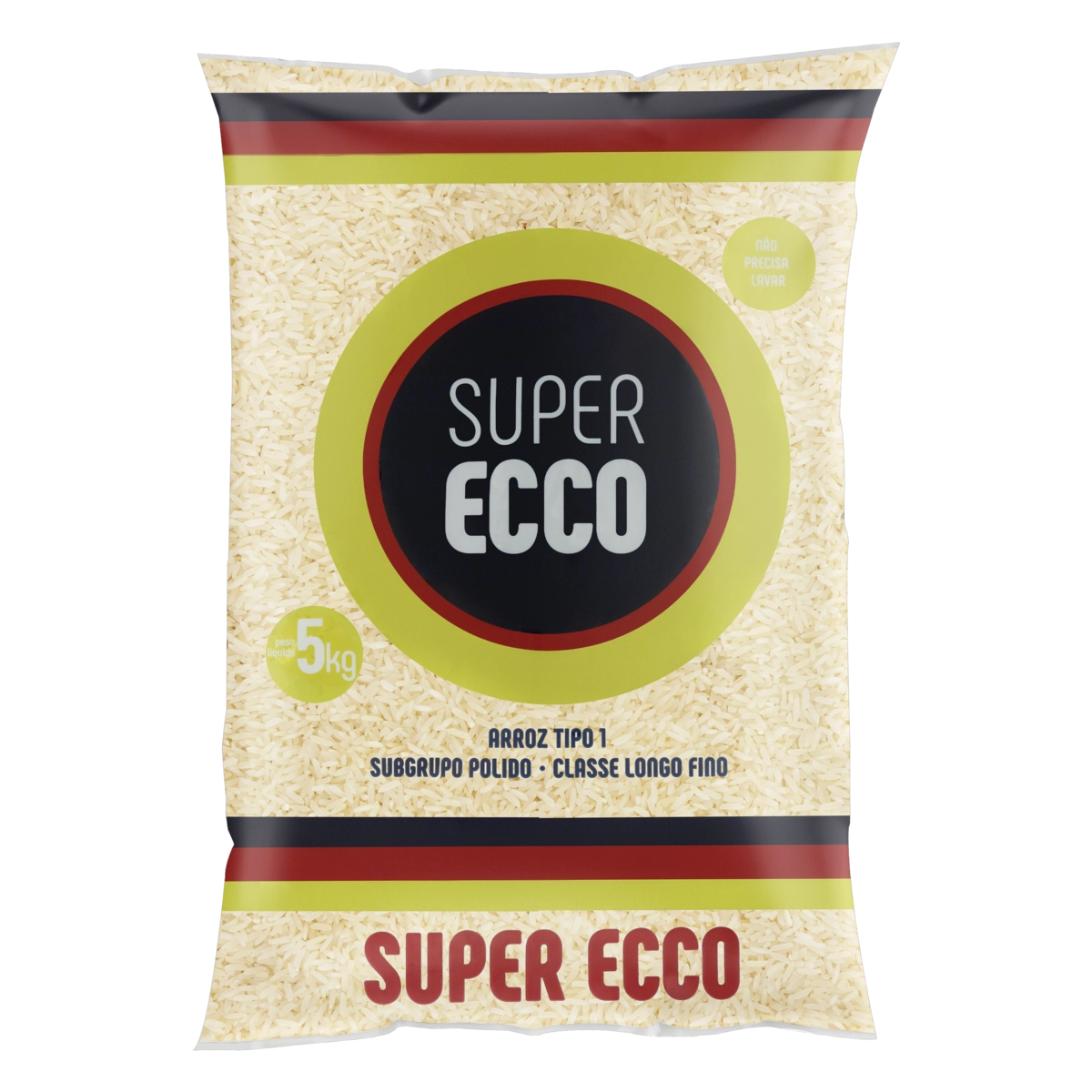 Arroz Polido Tipo 1 Super Ecco Pacote 5kg