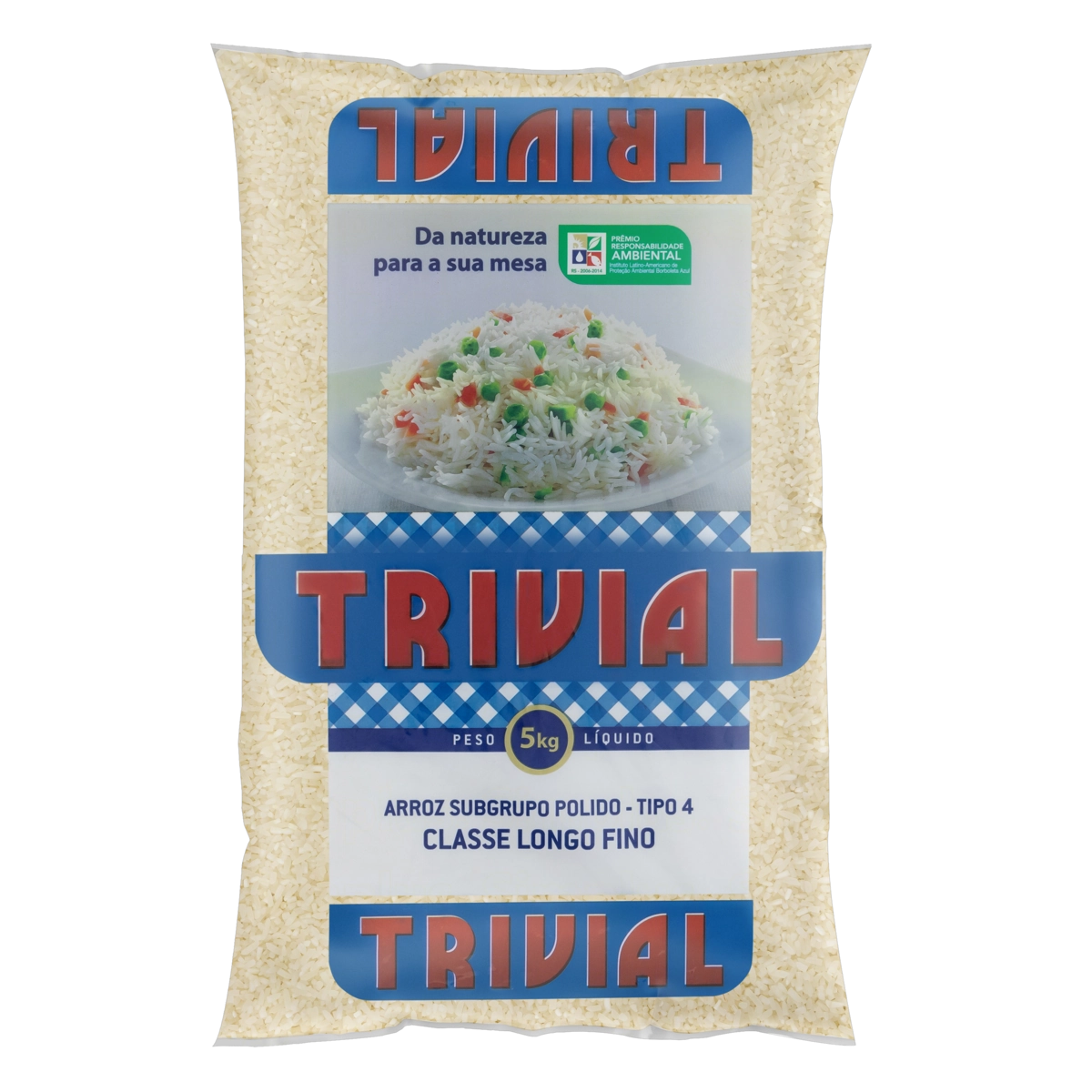 Arroz Polido Tipo 4 Trivial Pacote 5kg