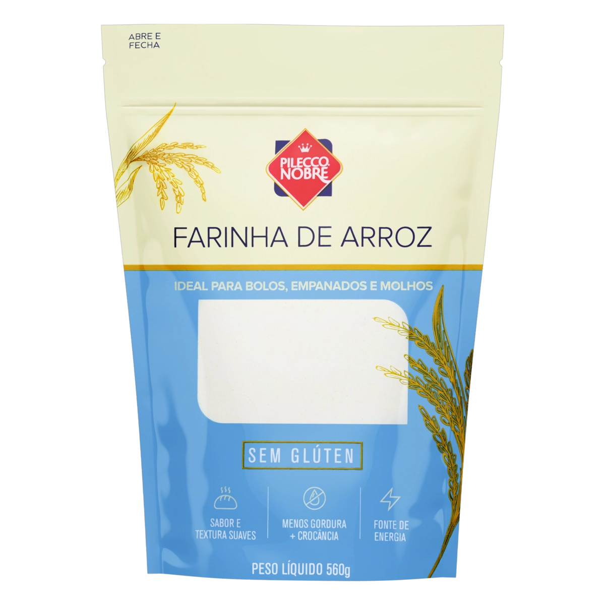 Farinha De Arroz Pilecco Nobre Pouch 560g