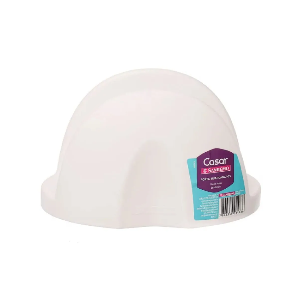 Porta Guardanapo Plástico Branco Sanremo 16cm
