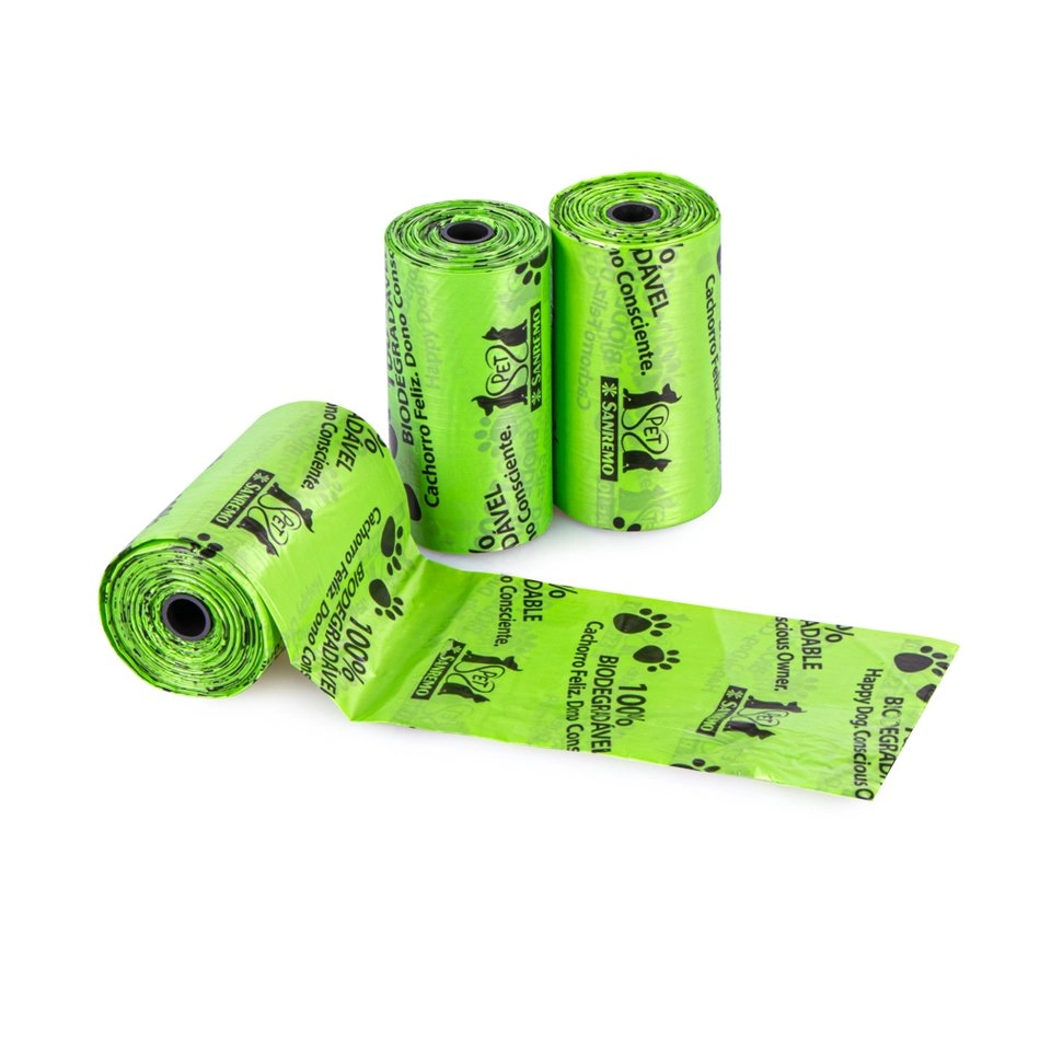 Cj Sacola Higienica Coletora Plastico Sanremo C/ 3 Rolos De 20 Und