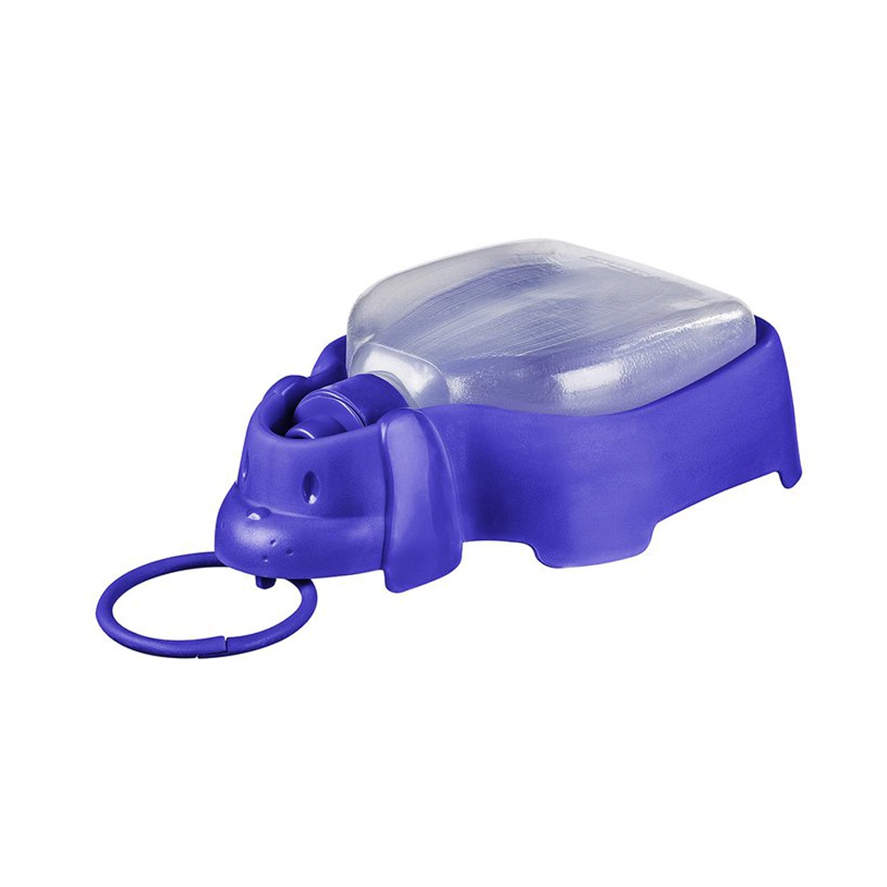 Bebedouro Portátil Cães e Gatos Plástico 250Ml Azul Sanremo