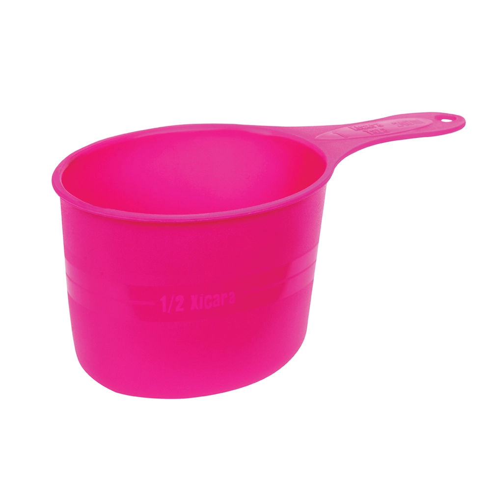 Medidor de Ração Plástico Rosa Sanremo 240ml