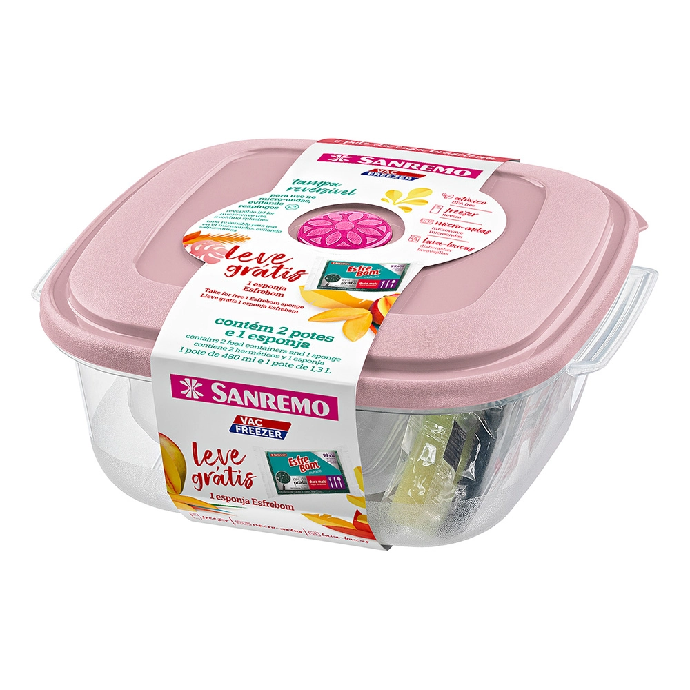 Conj.potes Esponja Sanremo 480ml