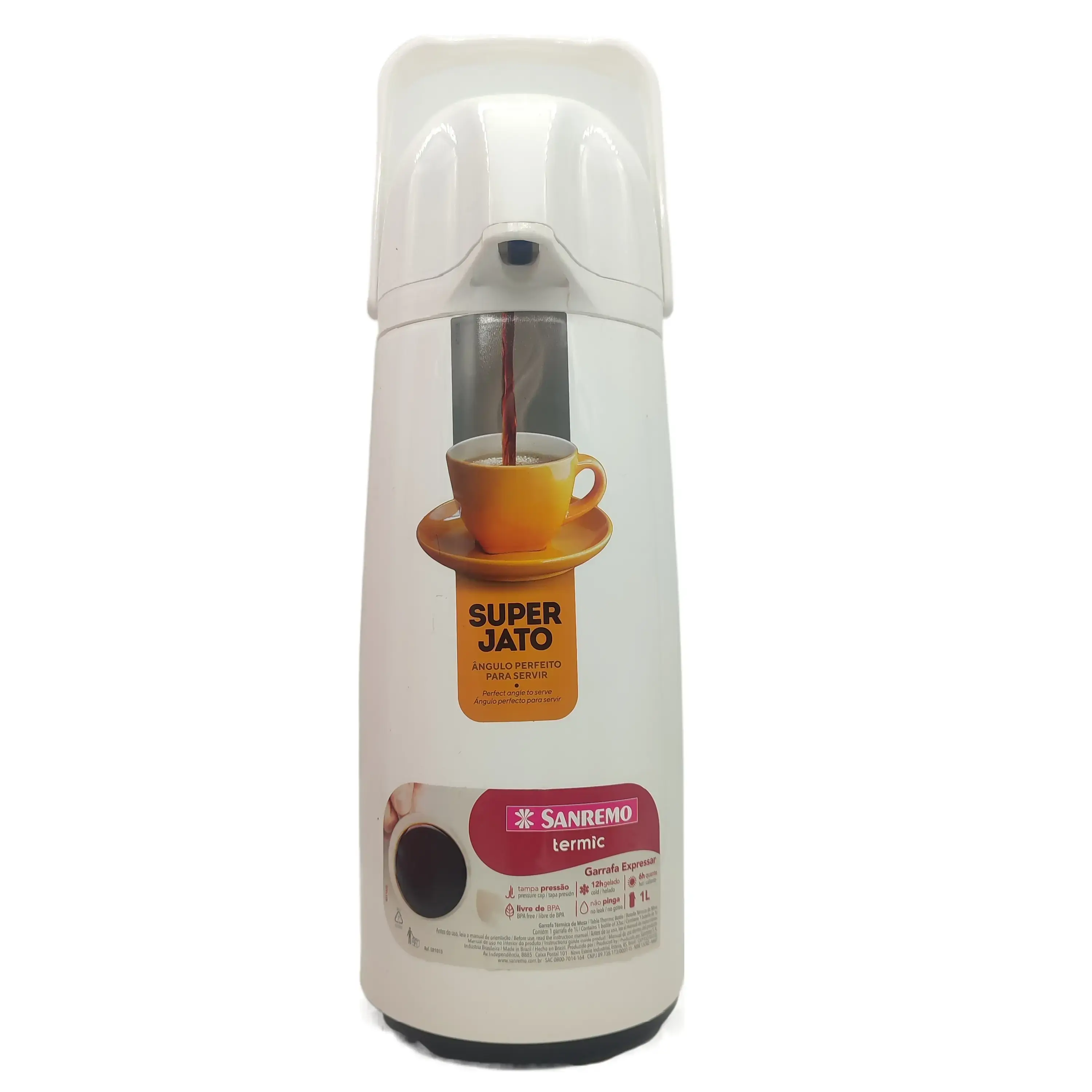 Garrafa Term Sanremo Plast Expressar Branca 1l