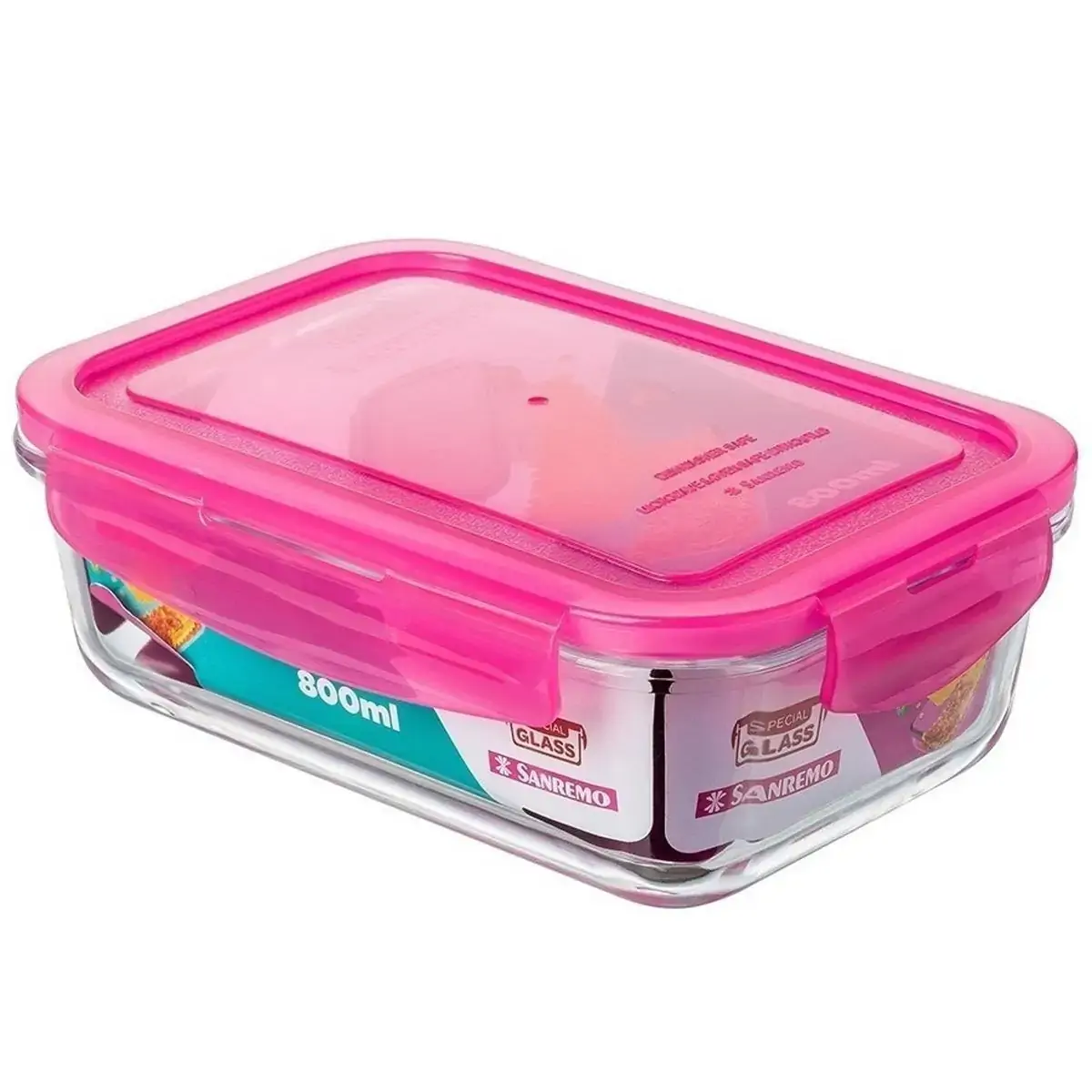 Pote Vidro Sanremo 800ml Pink