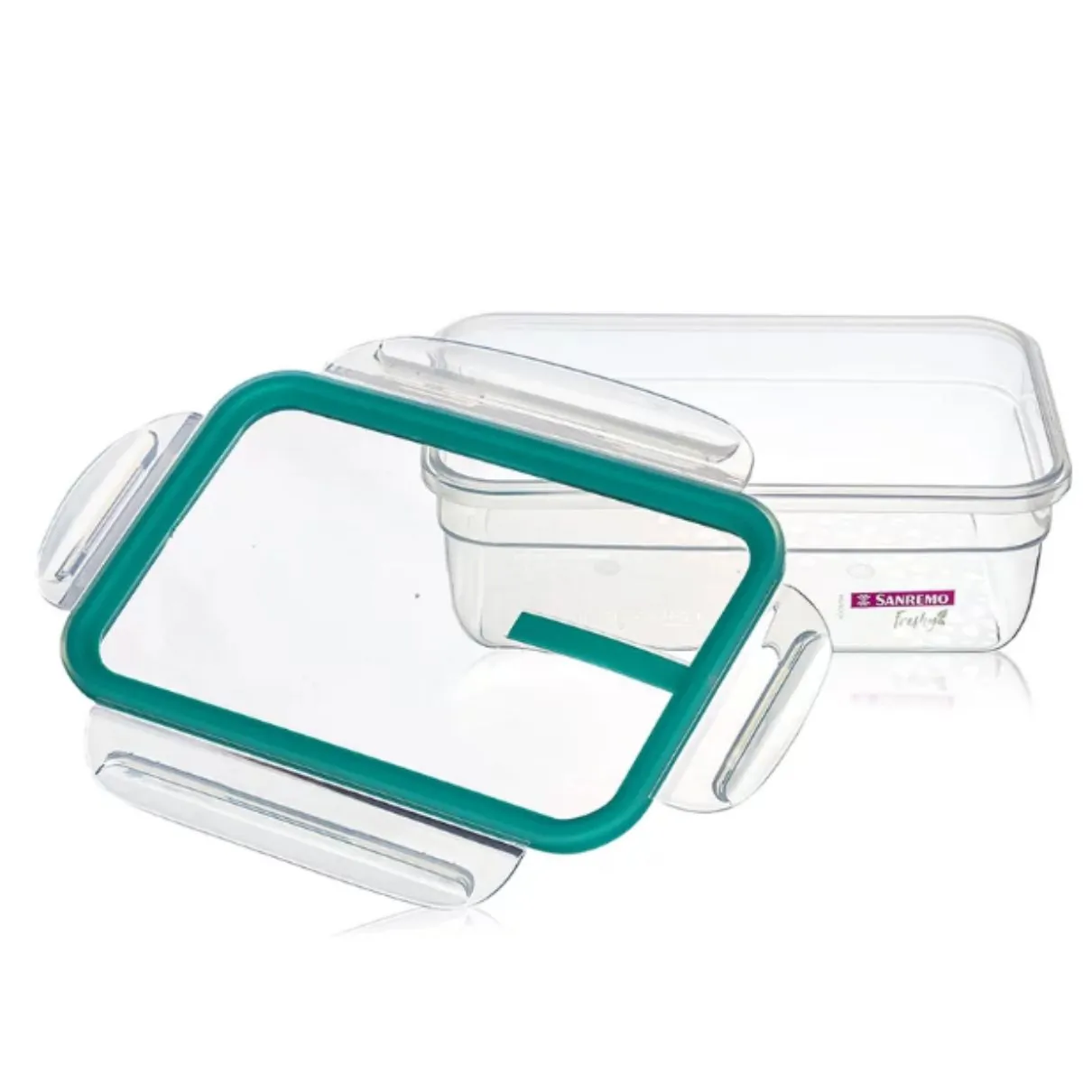 Pote de Plástico com Travas Sanremo Freshy 1240ML Verde