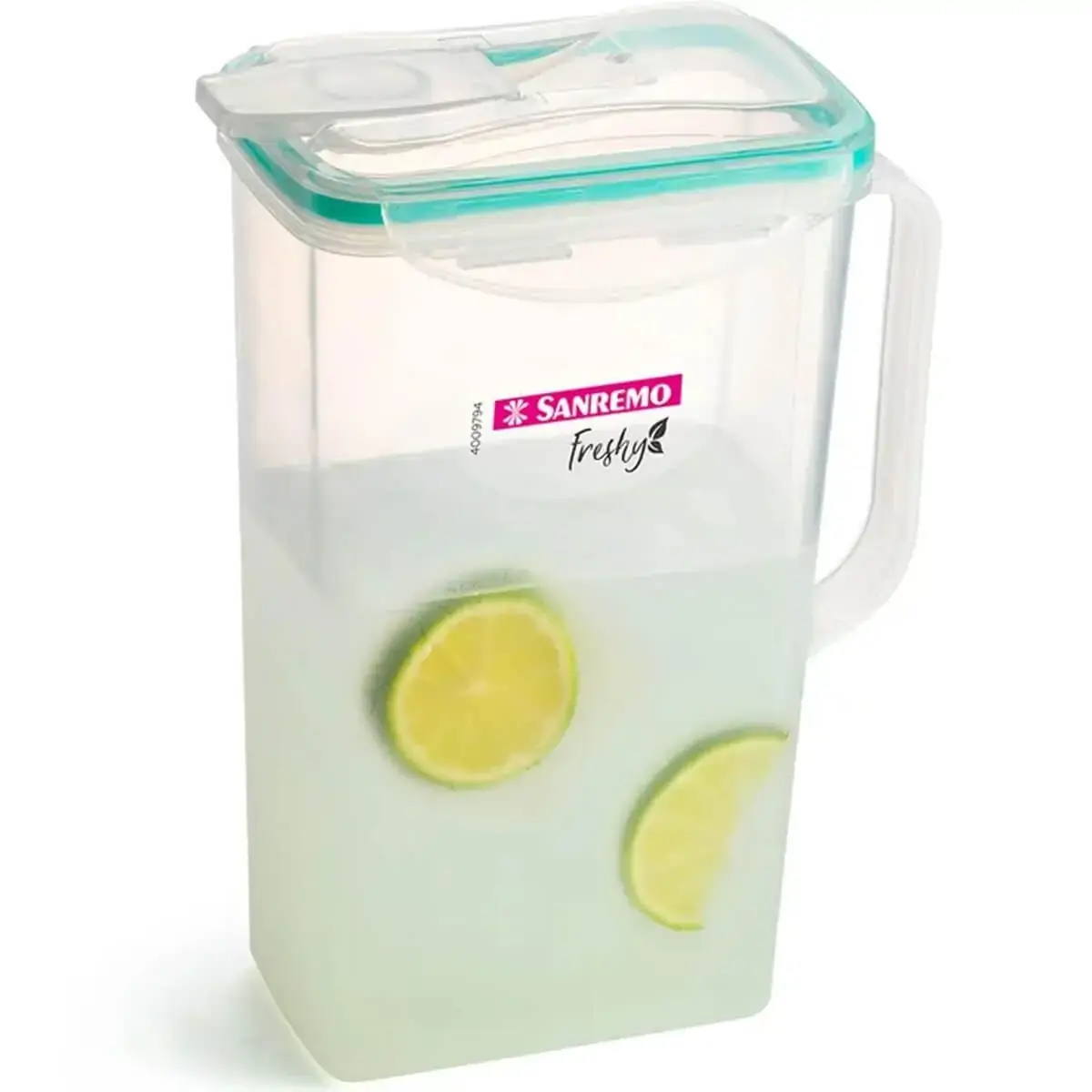 Jarra de Plástico para Água Suco 1,5l com Tampa Hermética com Travas Verde Freshy Sanremo