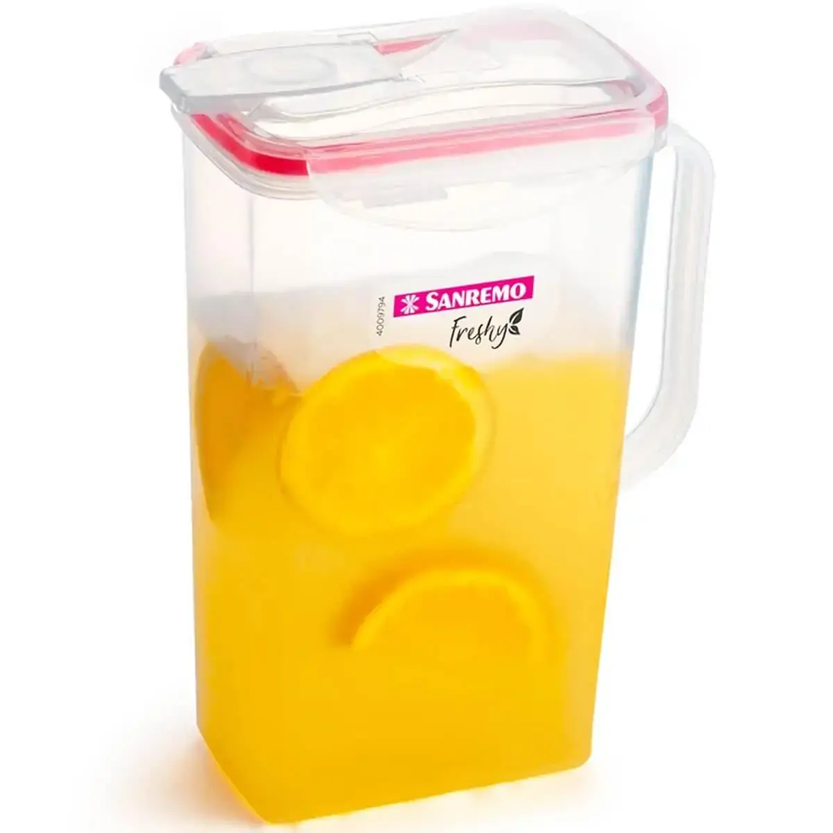 Jarra de Plástico para Água Suco 1,5l com Tampa Hermética com Travas Coral Freshy Sanremo
