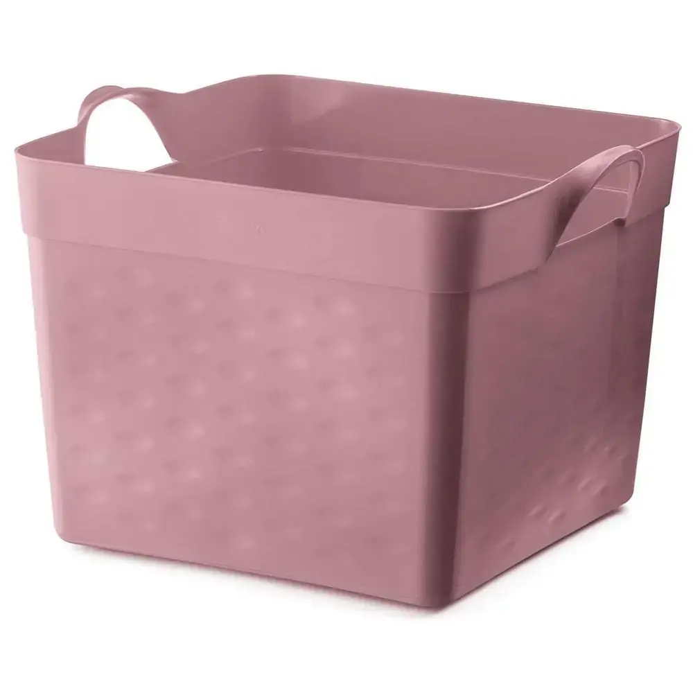 Cesta Organizadora Quadrado 22L Rosa