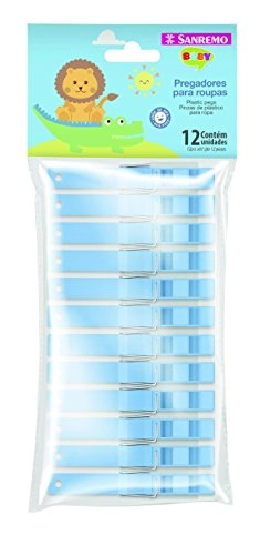 Prendedor Roupa Sanremo Plast Azul