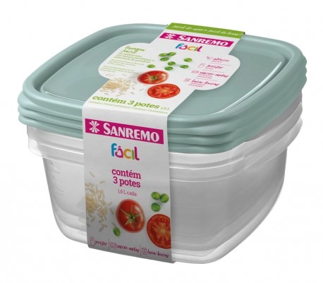 Conj Sanremo 3potes Plast 1,9lt