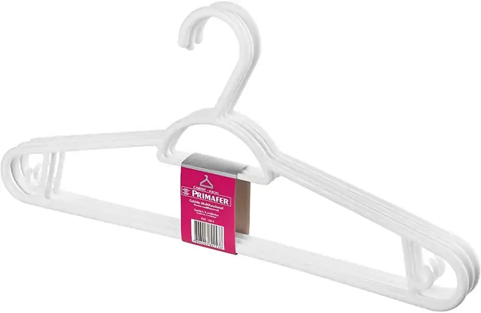 Cabide Pendura Mais Plastico 3pc 48cj