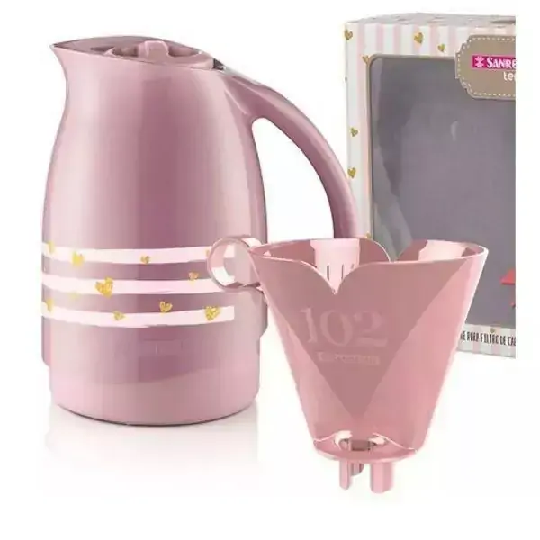 Bule Térmico de 700 ML + Suporte para Filtro de Café 102