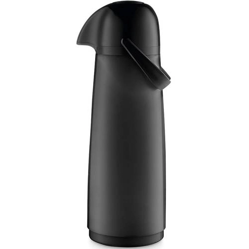 Garrafa Térmica Pressão Plástico 1,8L Super Jato Preta Expressar Sanremo