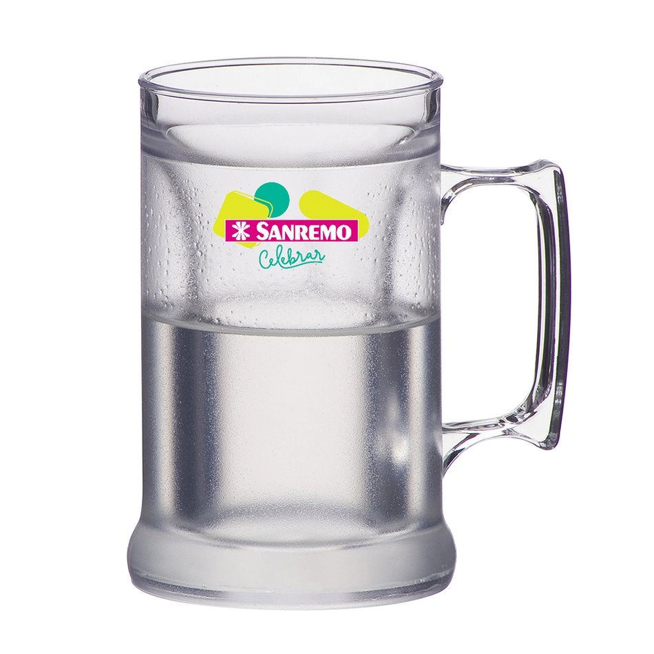 Caneca Térmica De Acrílico Com Gel 300ml Copo De Chopp Cerveja Sanremo