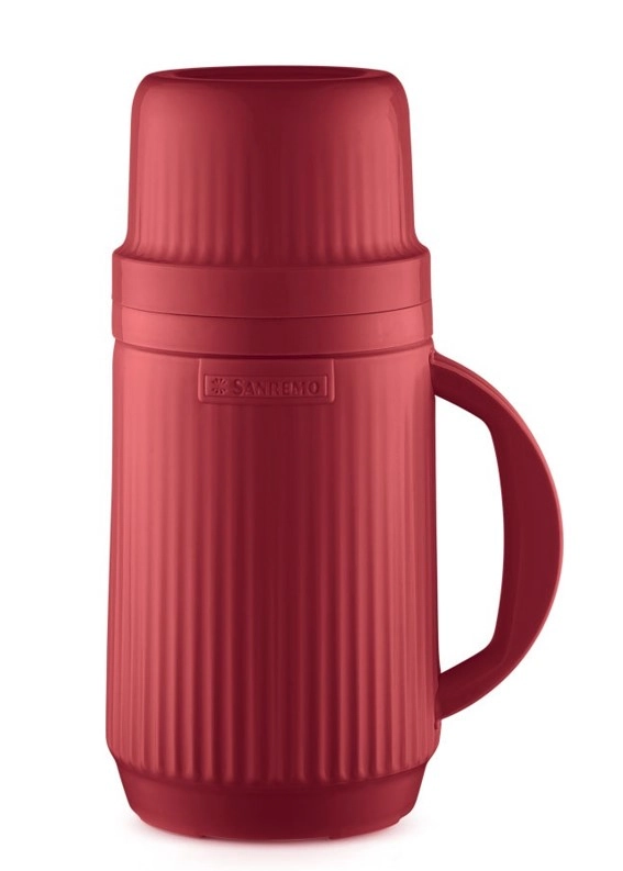 Garrafa Termica Plastico Alegra Vermelha 500ml Sr10903 Sanremo