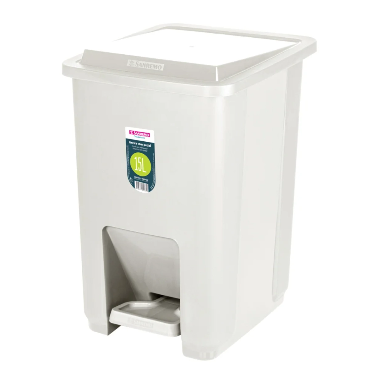 Lixeira Pia Flip Plastico Sanremo 2,5l