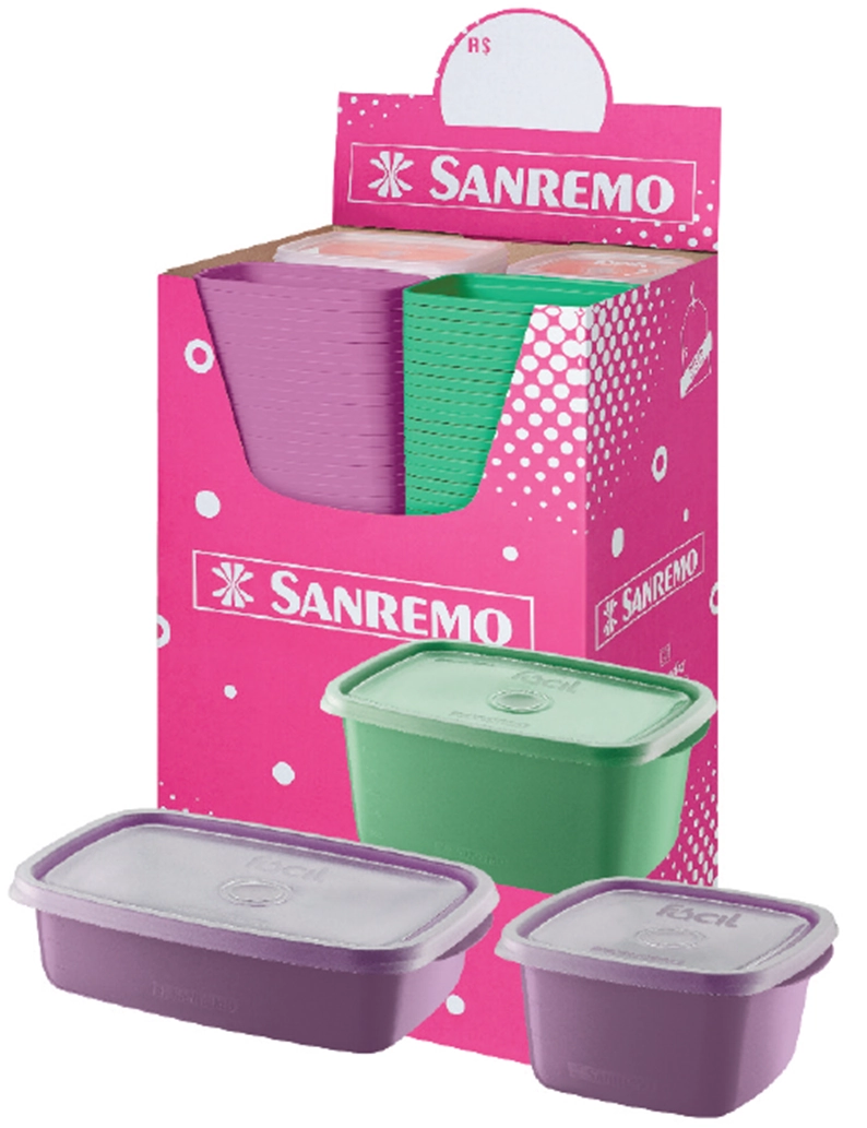 Pote Plastico Sanremo Cores Sr10/45