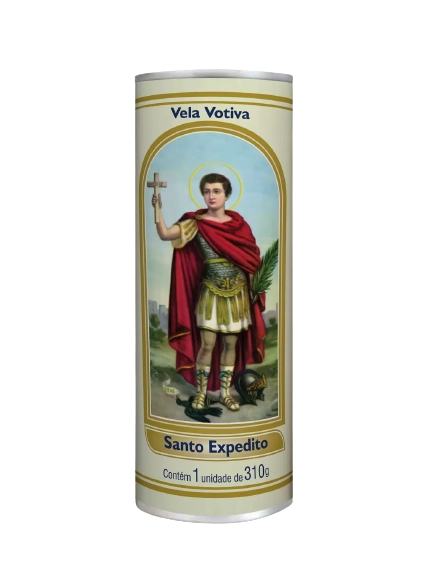 Vela Votiva 310g Santo Expedito