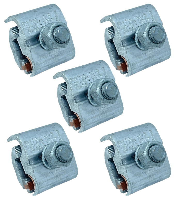 Kit 5 Conector Bimetalico H 10-50mm Grampo Mci