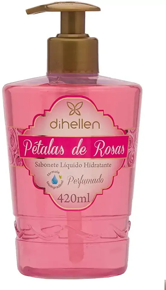 Sabonete Líquido Dihellen Petalas De Rosas