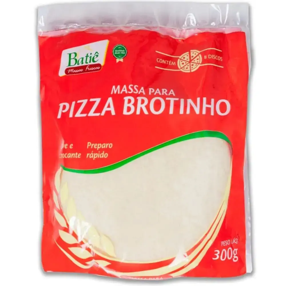 Massa Pizza Batie Brotinho C 8