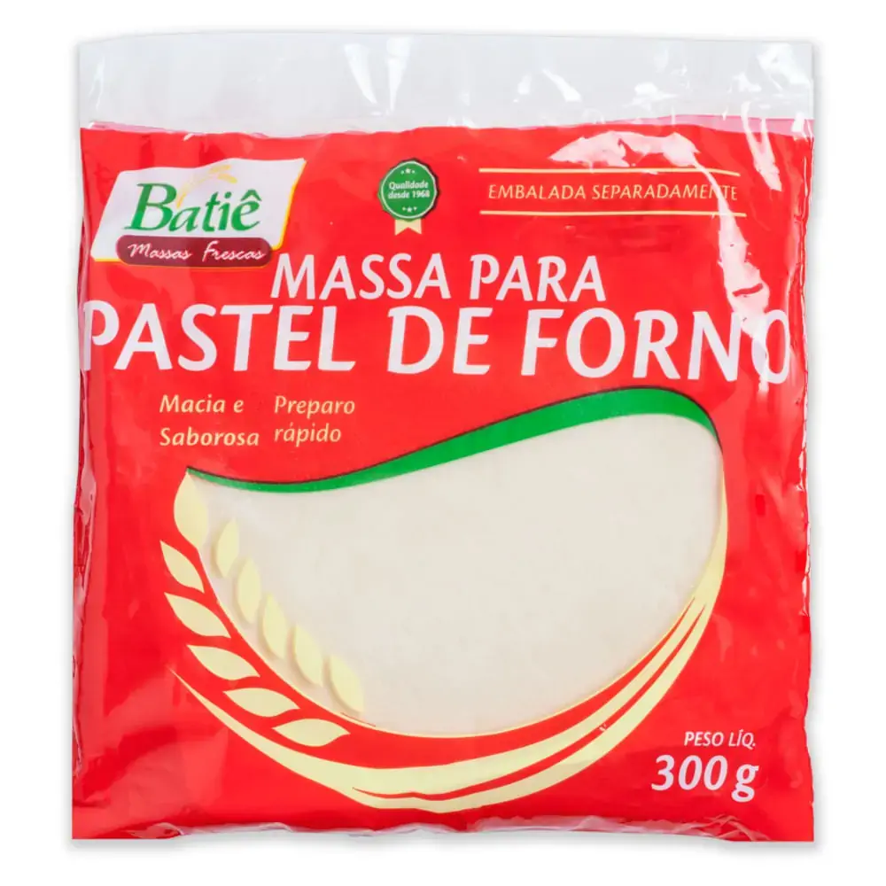 Massa Para Pastel De Forno 300g