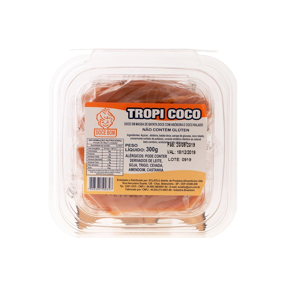 Doce Bom Abobora C/coco