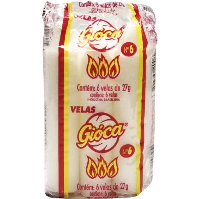 Velas Gioca N 6 C/6