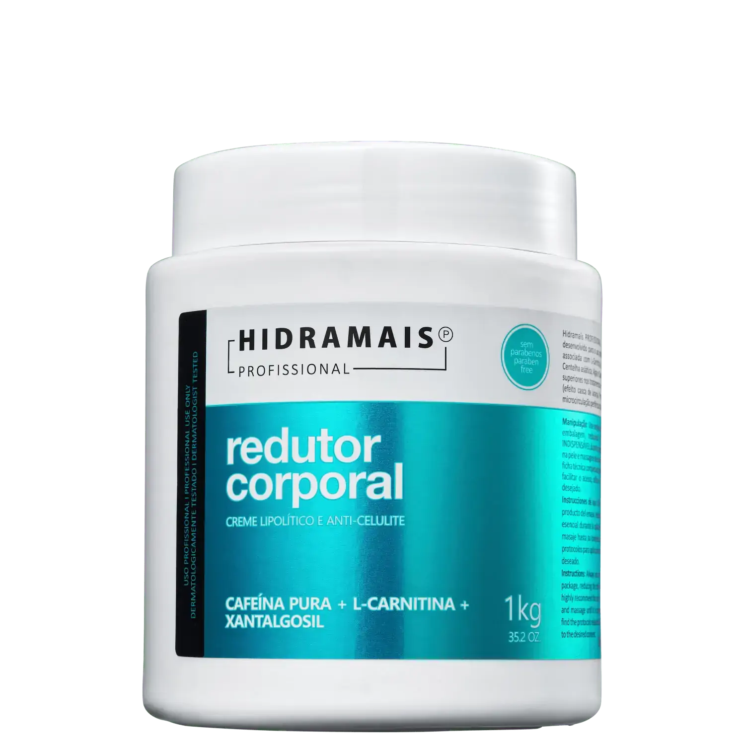 Creme P/mass Corp Redutor 1kg Red Cafeina