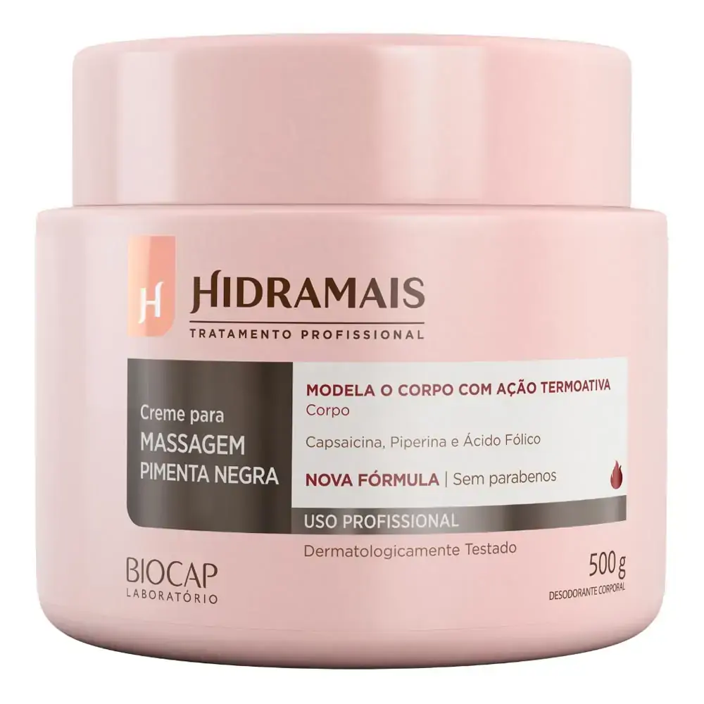 Cr Massagem Hidramais 500g Pimenta Negra