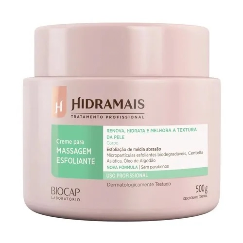 Creme Esfoliante Natural Hidramais Com Vitamina E 500 g