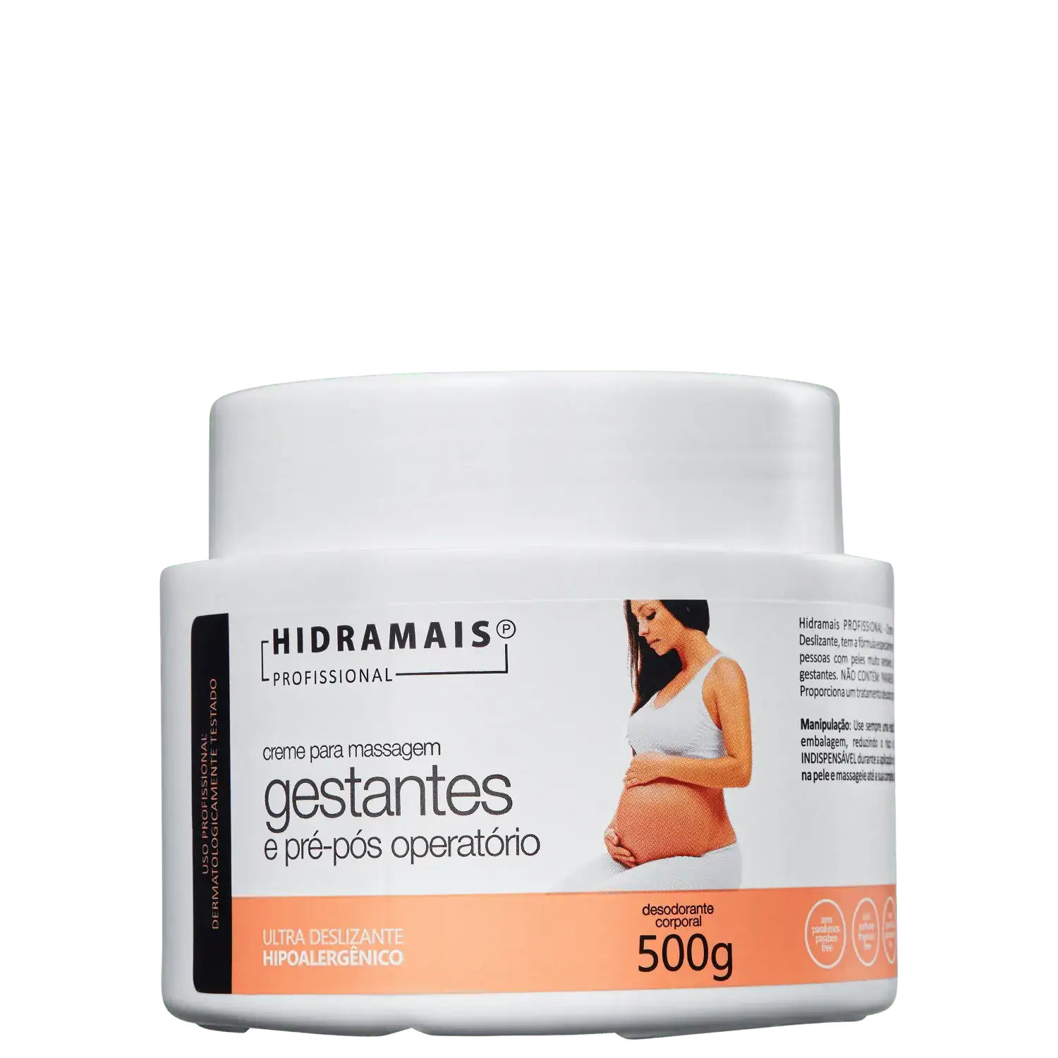 Hidramais Creme Para Massagem Corporal Gestantes Pre E Pos Operatorio 500 G X 1
