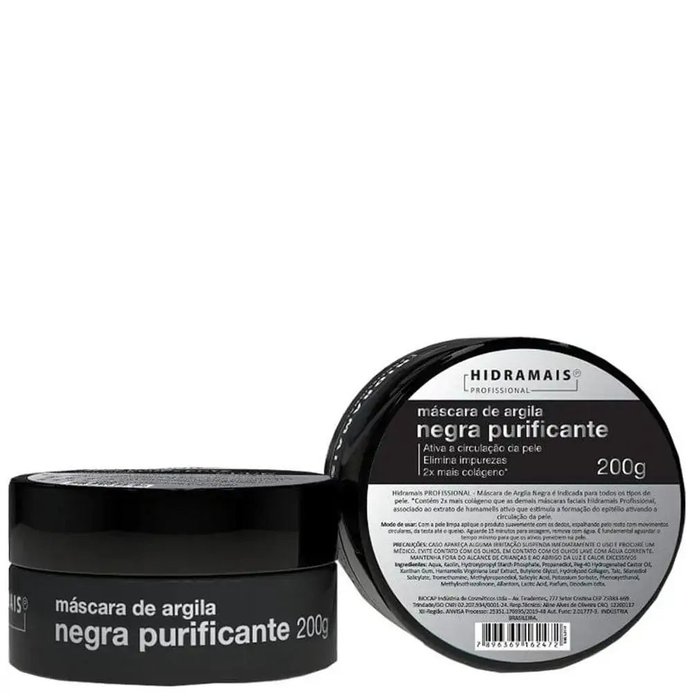 Máscara Argila Negra Hidramais 200G