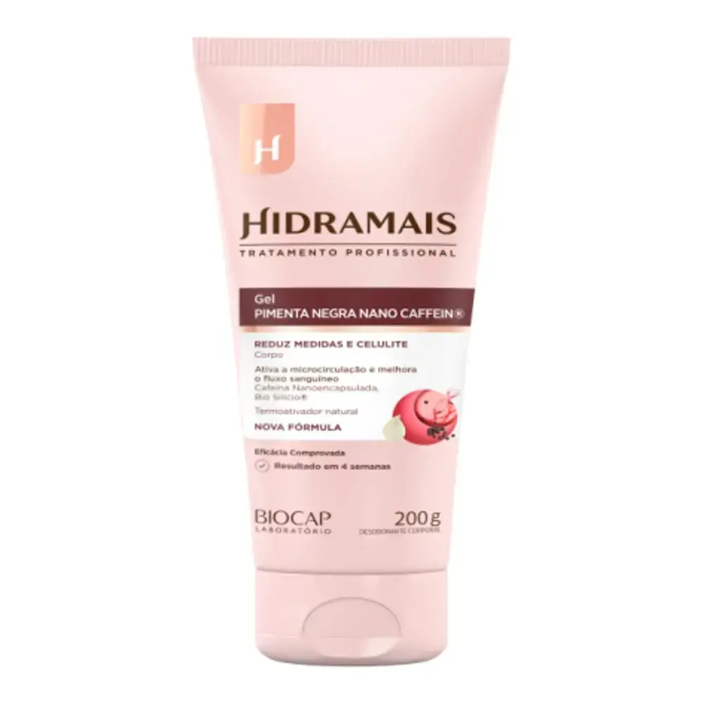 Gel Redutor De Medidas E Celulite Com Pimenta Negra Nono Cafein Hidramais 200g