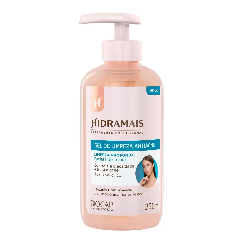 Gel De Limpeza Facial Antiacne Com ãcido Salicãlico Hidramais 250ml