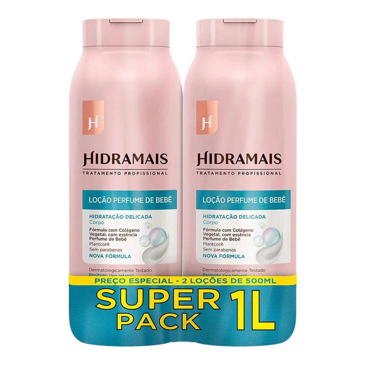 Kit Hidramais Hidratante Corporal Perfume De Bebê 2 Unidades 500ml Cada