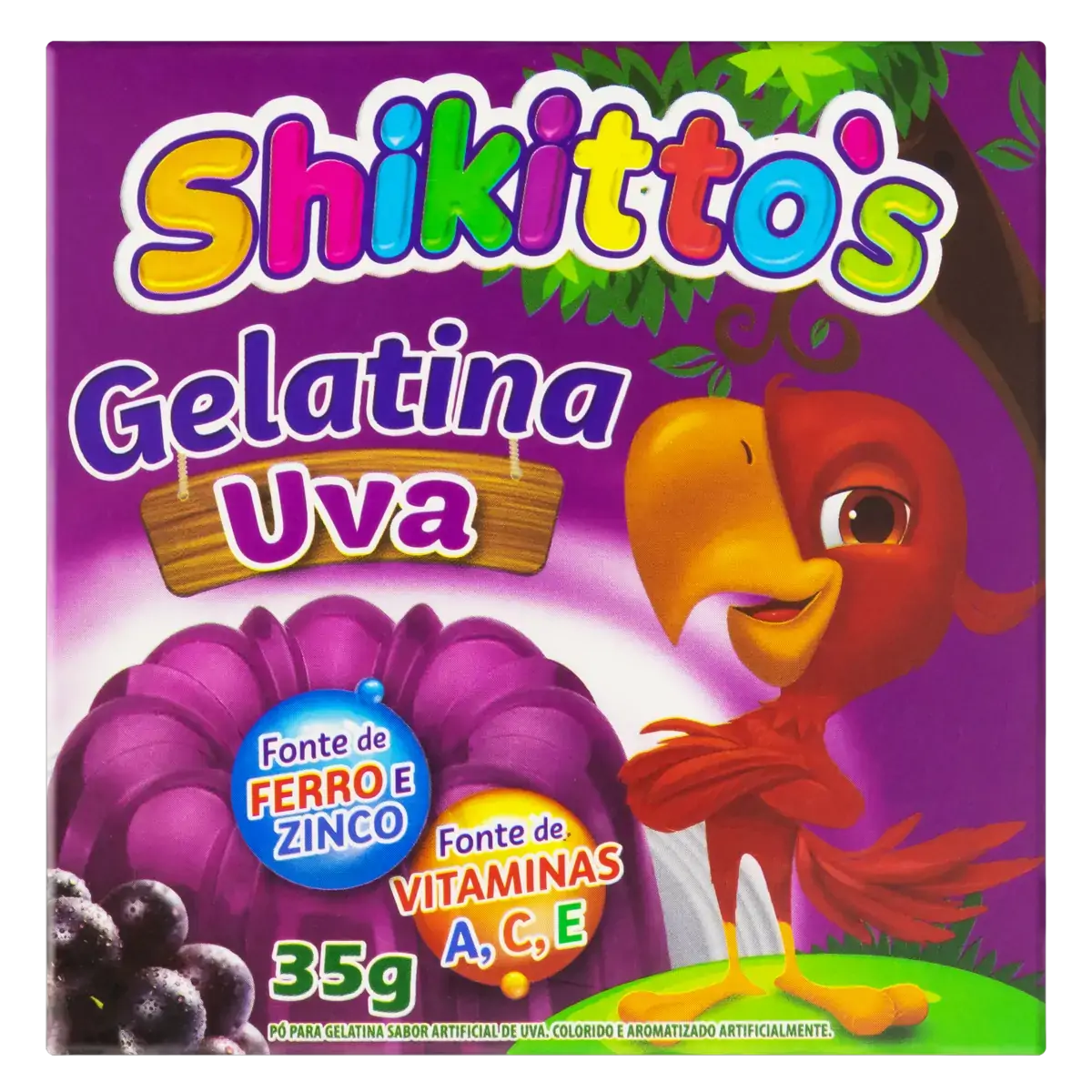Gelatina Pó Uva Shikittos Caixa 35g