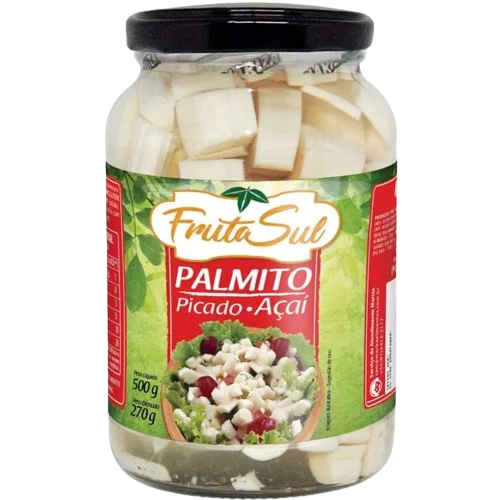 Palmito 500g Palmiza Picado Acai